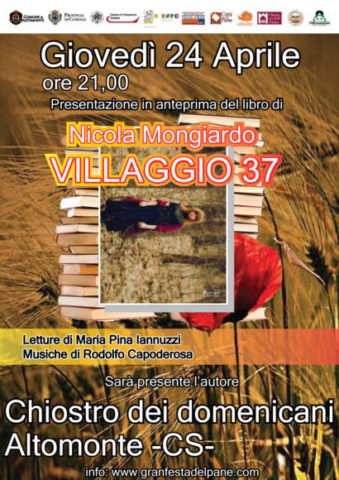 Reading Letterario, Altamente, Nicola Mongiardo, Villaggio 37